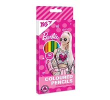 Карандаши цветные YES 12 цв Barbie (290656)