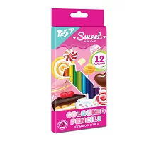 Карандаши цветные YES 12 цв Sweet Cream (290663)