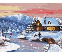 Картина за номерами Сніжна прогулянка 40х50 Идейка (KHO6304)