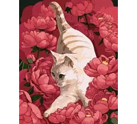 Картина по номерам Игривая кошка ©Kira Corporal 40х50 Идейка (KHO4347)