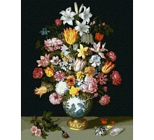 Картина за номерами Квіткова симфонія ©Ambrosius Bosschaert de Oude 40х50 Идейка (KHO3210)