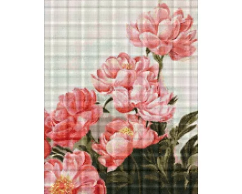 Алмазная мозаика Букет розовых пионов ArtAlekhina Идейка 40х50 (AMO7274)