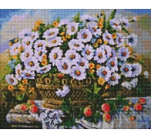 Алмазна мозаїка Літні квіти 40х50 Идейка (AMO7330)