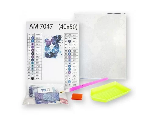 Алмазная мозаика Разнообразие красок 40х50 Идейка (AMO7072)