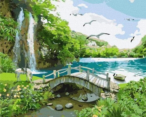 Картина по номерам Райская бухта 40х50 Идейка (KHO2860)