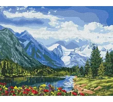 Картина по номерам Альпийское совершенство 40х50 Идейка (KHO2288)