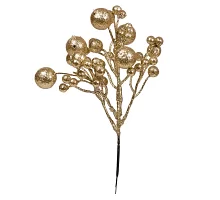 Ветка декоративная Yes Fun Золотые шары 31см золото глиттер (973981)