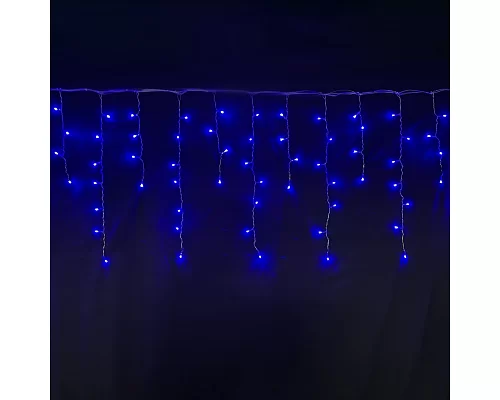 Гірлянда світлодіодна бахрома Novogod'ko 84 LED синя 2 1*0 7 м 8 реж. коннектор (973772)