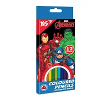 Карандаши цветные YES 12 цв. Marvel Avengers (290664)
