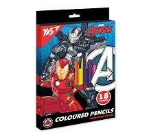 Карандаши цветные YES 18 цв Marvel Avengers (290686)