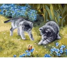 Картина за номерами Котики у саду ©Юлія Томеско 40х50 Идейка (KHO4252)