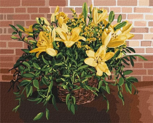 Картина по номерам Изысканные лилии 40х50 Идейка (KHO3067)