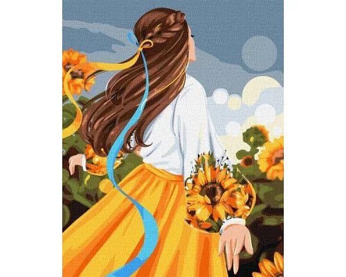 Картина за номерами патріотична Моя квітуча Україна ©krizhanskaya 40х50 Ідейка (KHO4984)