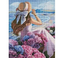 Алмазная мозаика Цветущее побережье ©Kira Corporal 40х50 Идейка (AMO7384)