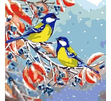 Картина по номерам SANTI Украинские синички 40*40см (954411)