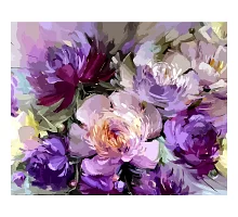 Картина по номерам SANTI Фиолетовые пионы 40*50см ©maryna_hryhorenko (954382)