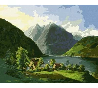 Картина по номерам Озерный пейзаж ©Carl Franz Gruber Идейка 40х50 (KHO2884)