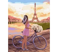 Картина за номерами Романтика в Парижі ©Kira Corporal Ідейка 40х50 (KHO2607)