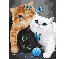 Картина по номерам Пушистые котята ©Kira Corporal Идейка 40х50 (KHO4370)