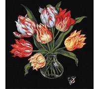 Картина по номерам Изящные тюльпаны ©kovtun_olga_art Идейка 40х40 (KHO3216)