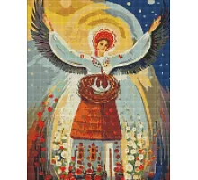 Алмазна мозаїка на підрамнику Патріотична Берегиня ©Олег Шупляк Ідейка 40х50 (AMO7416)