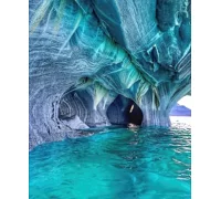 Алмазная мозаика Мраморные пещеры Чили на подрамнике 30*40см  (Y0106)