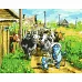 Картина за номерами Веселі пастушки розміром 40х50 см Strateg (SY6360)