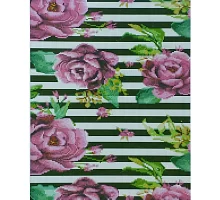 Алмазна мозаїка Лілові троянди розміром 40х50 см Strateg (D0015)