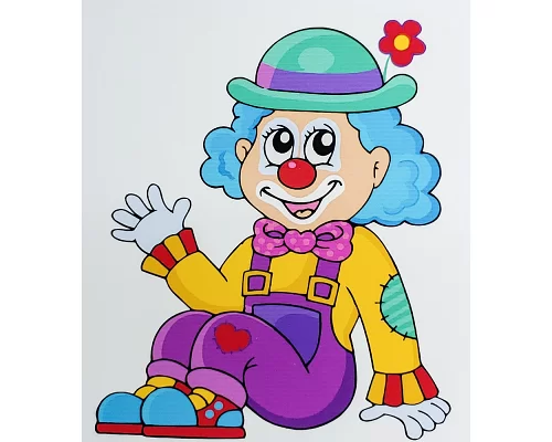 Картина за номерами Добрий клоун розміром 30х40 см Strateg (SS6661)