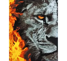 Картина за номерами Вогняний тигр розміром 40х50 см Strateg (SY6778)