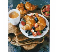 Картина за номерами Французький сніданок розміром 40х50 см Strateg (SY6849)