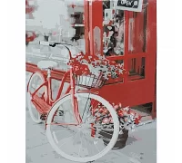 Картина за номерами Велосипед з квітами розміром 40х50 см Strateg (SY6857)