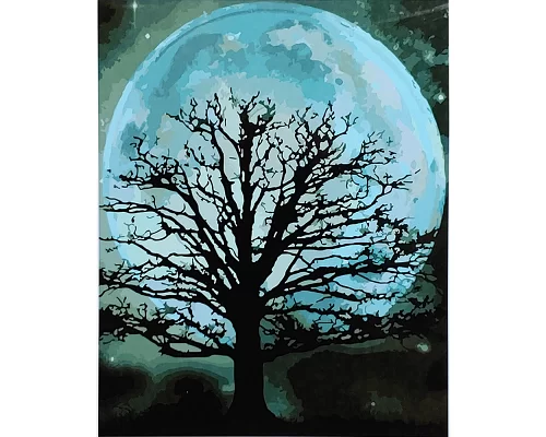 Картина за номерами Місячне дерево розміром 40х50 см Strateg (SY6897)