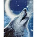 Картина за номерами Голос вовка з лаком та рівнем розміром 40х50 см Strateg (SY6923)