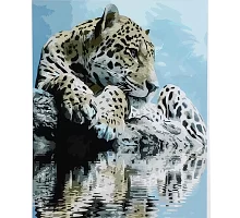 Картина за номерами Мрійливий леопард розміром 40х50 см Strateg (SY6904)