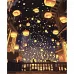 Картина за номерами  Ліхтарики в нічному небі розміром 40х50 см Strateg (VA-3687)