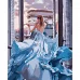 Картина за номерами  Блакитне плаття розміром 40х50 см Strateg (VA-3639)