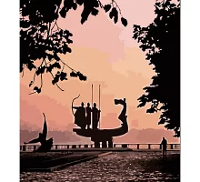 Картина за номерами  Пам'ятник засновникам на світанку розміром 40х50 см Strateg