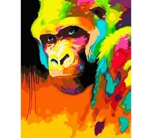 Картина за номерами  Арт-мавпа розміром 40х50 см Strateg (SY6671)