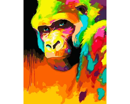 Картина за номерами  Арт-мавпа розміром 40х50 см Strateg (SY6671)