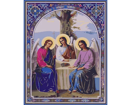 Картина за номерами Ікона Свята Трійця розміром 40х50 см Strateg (SY6700)