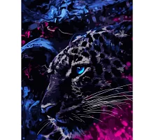Картина за номерами  Космічний леопард розміром 40х50 см Strateg (SY6759)