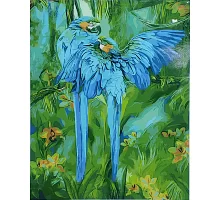 Картина за номерами  Сині папуги розміром 40х50 см Strateg (GS001)