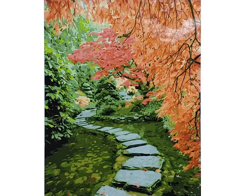 Картина за номерами Кам'яна доріжка восени розміром 40х50 см Strateg (GS096)