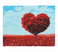 Картина за номерами  Дерево-серце розміром 40х50 см Strateg (GS065)