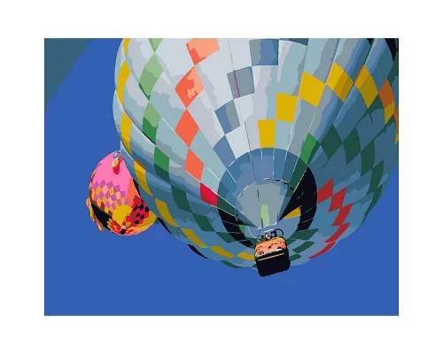 Картина за номерами  Яскраві повітряні кулі розміром 40х50 см Strateg (GS304)