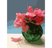 Картина за номерами  Чайна роза розміром 40х50 см Strateg (GS205)