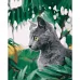 Картина за номерами Сіреньке кошеня розміром 40х50 см Strateg (GS227)