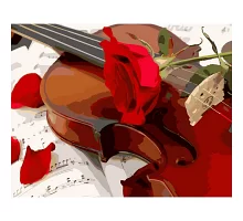 Картина за номерами ПРЕМІУМ Троянда скрипаря розміром 40х50 см Strateg (GS178)