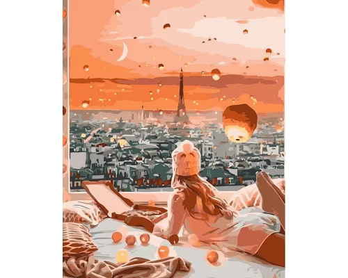 Картина за номерами  Казковий Париж розміром 40х50 см Strateg (GS138)
